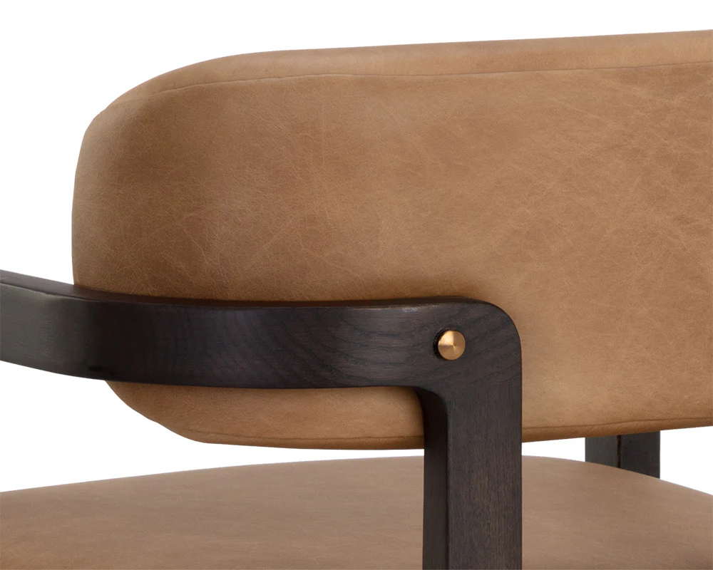 Madrone Dining Armchair - Brown - Image 11