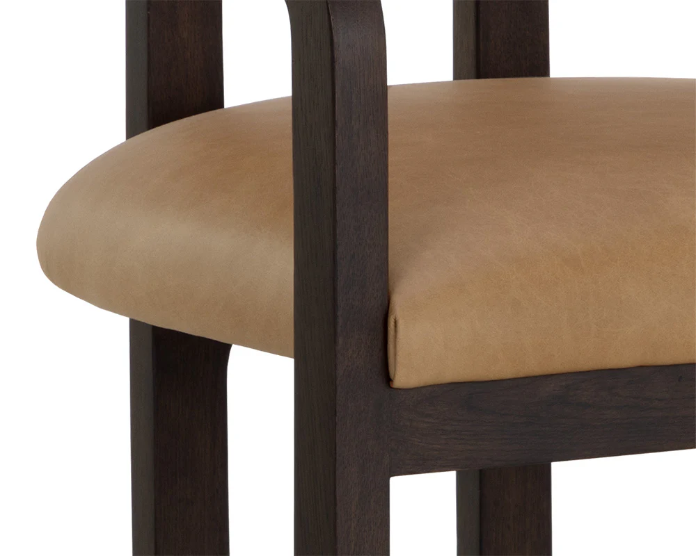 Madrone Dining Armchair - Brown - Image 9