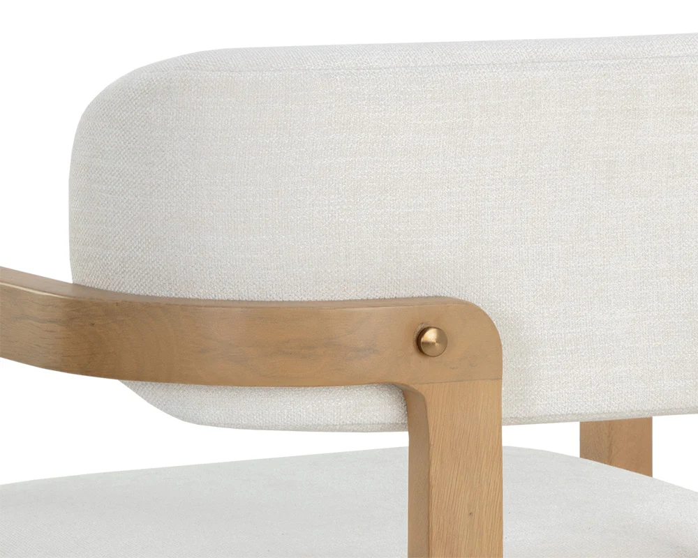 Madrone Dining Armchair - Rustic Oak - Image 14