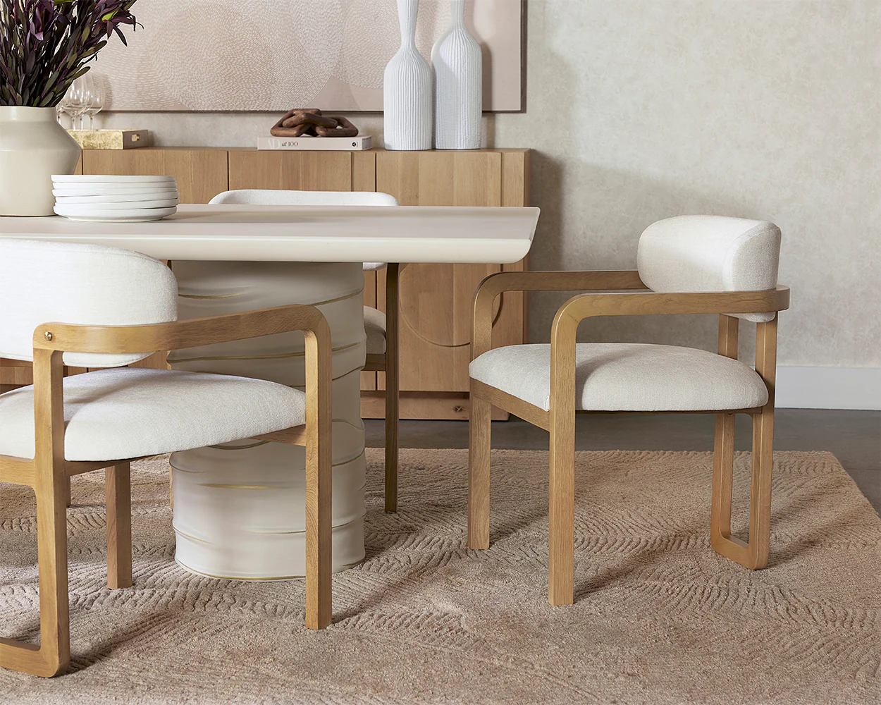 Madrone Dining Armchair - Rustic Oak - Image 2