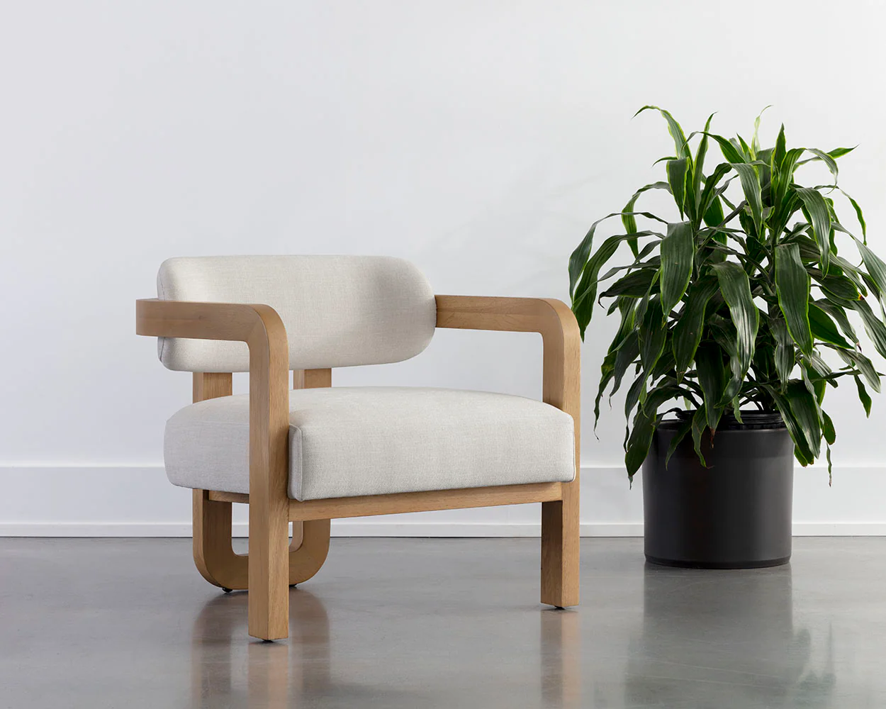 Madrone Lounge Chair - Rustic Oak - Image 2
