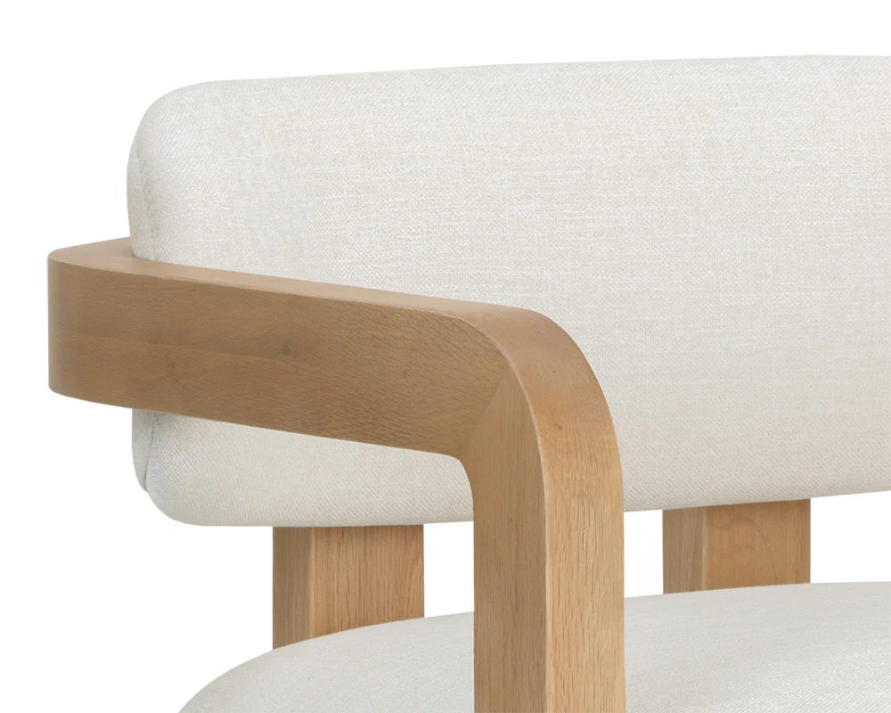 Madrone Lounge Chair - Rustic Oak - Image 7