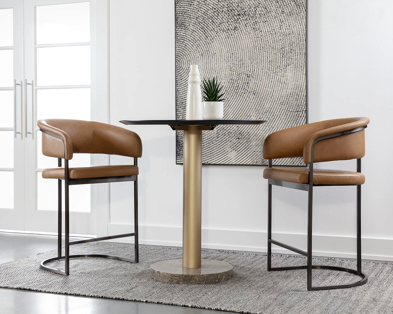 Marris Counter Stool - Gunmetal - Image 2