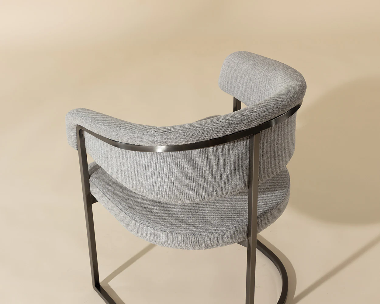 Marris Dining Armchair - Gunmetal - Image 4