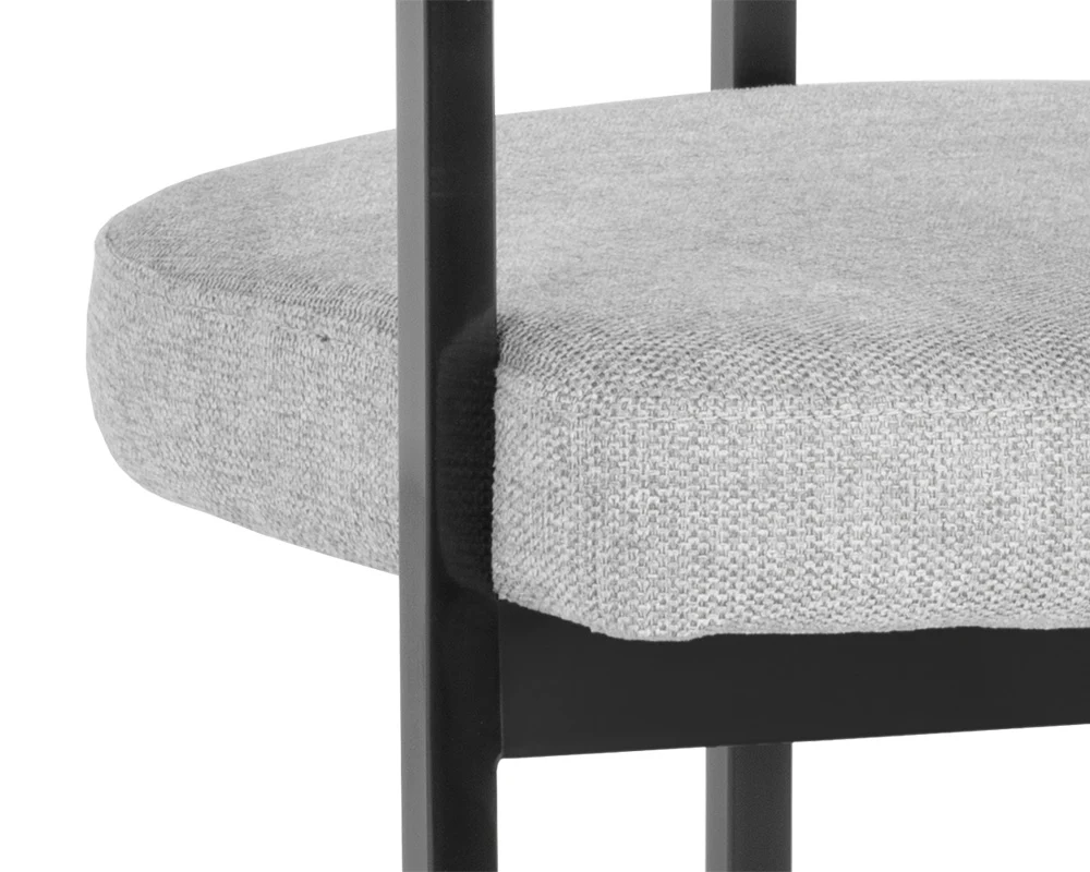 Marris Dining Armchair - Gunmetal - Image 9