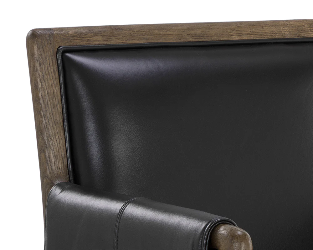 Mauti Dining Armchair - Distressed Brown - Image 10