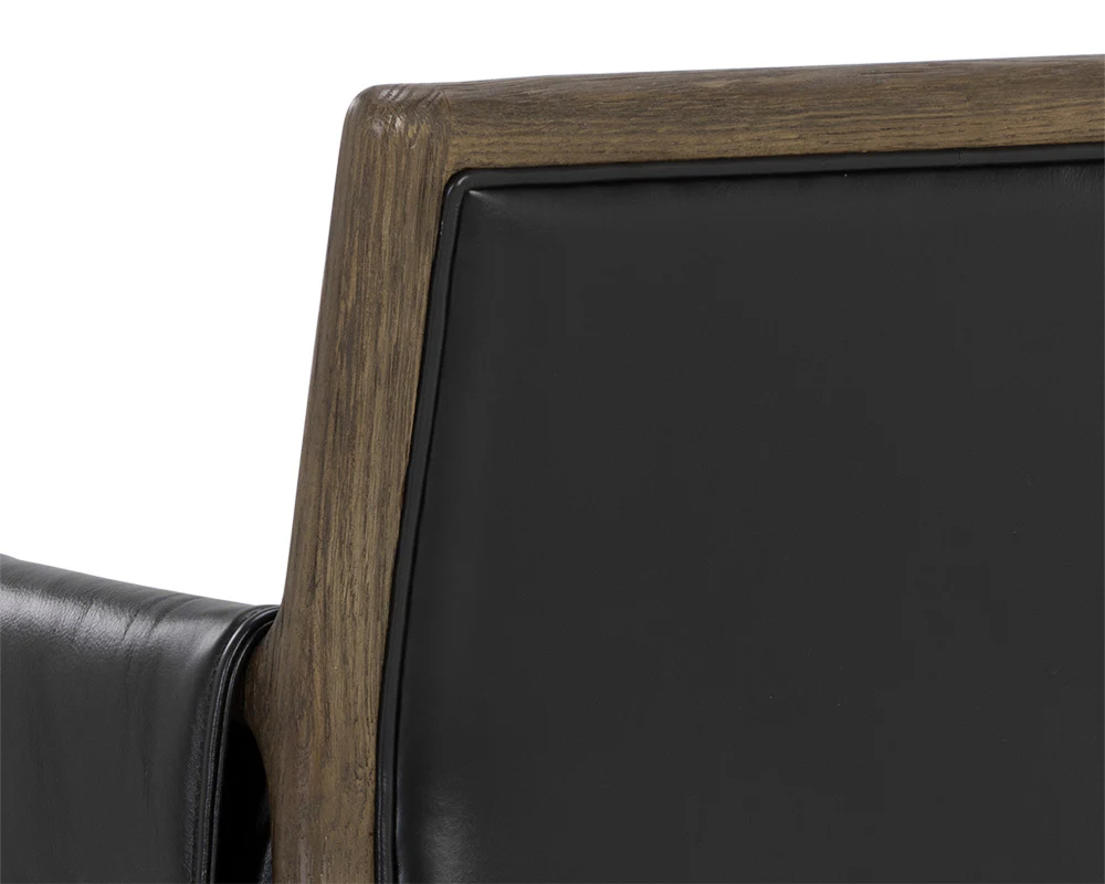 Mauti Dining Armchair - Distressed Brown - Image 11