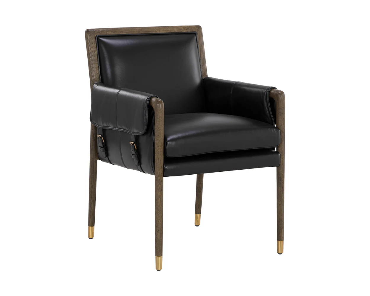 Mauti Dining Armchair - Distressed Brown - Image 5