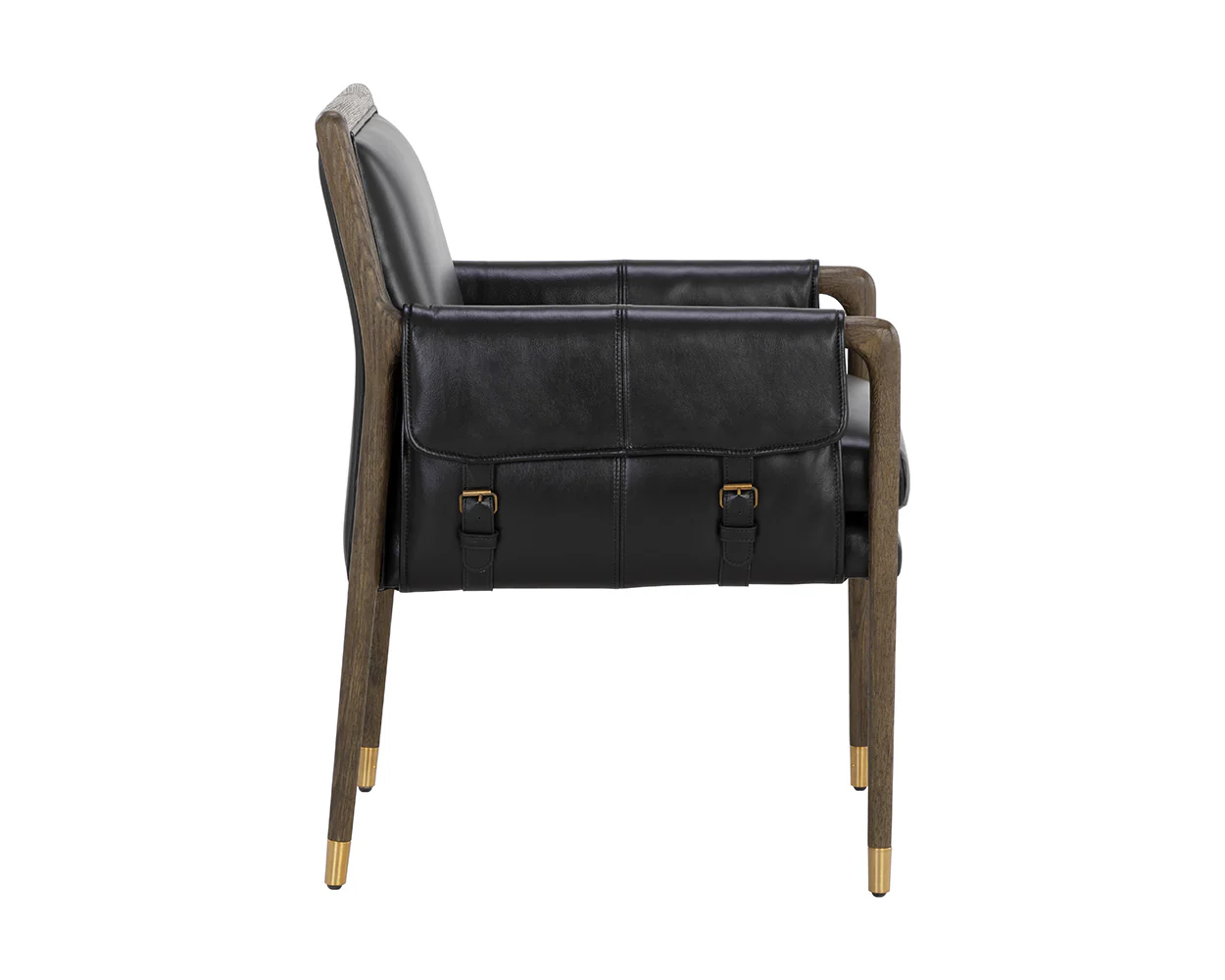 Mauti Dining Armchair - Distressed Brown - Image 7