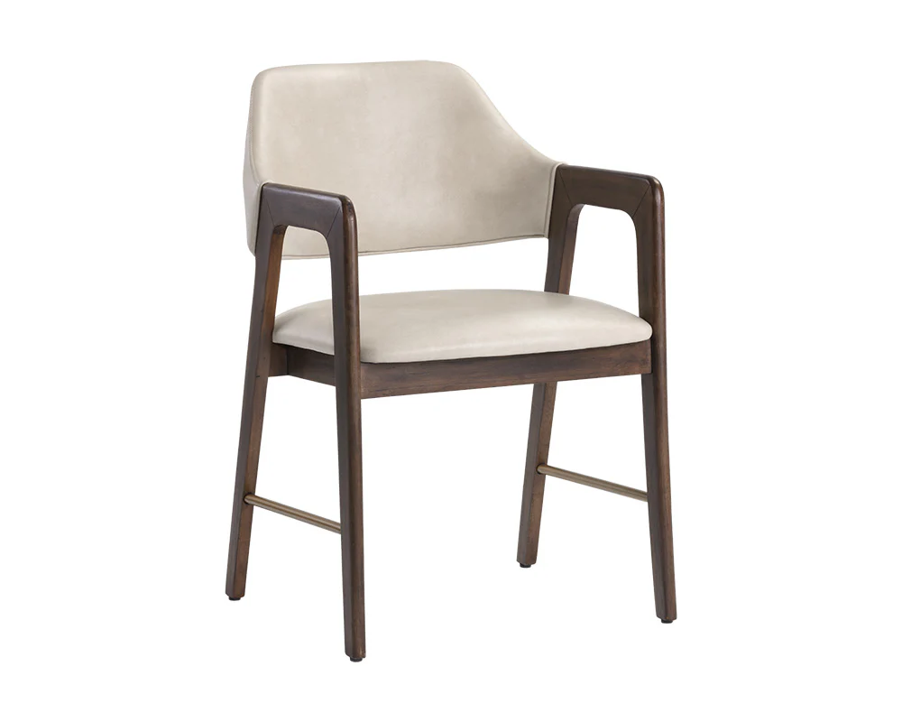 Milton Dining Armchair - Smoke Acacia - Image 5