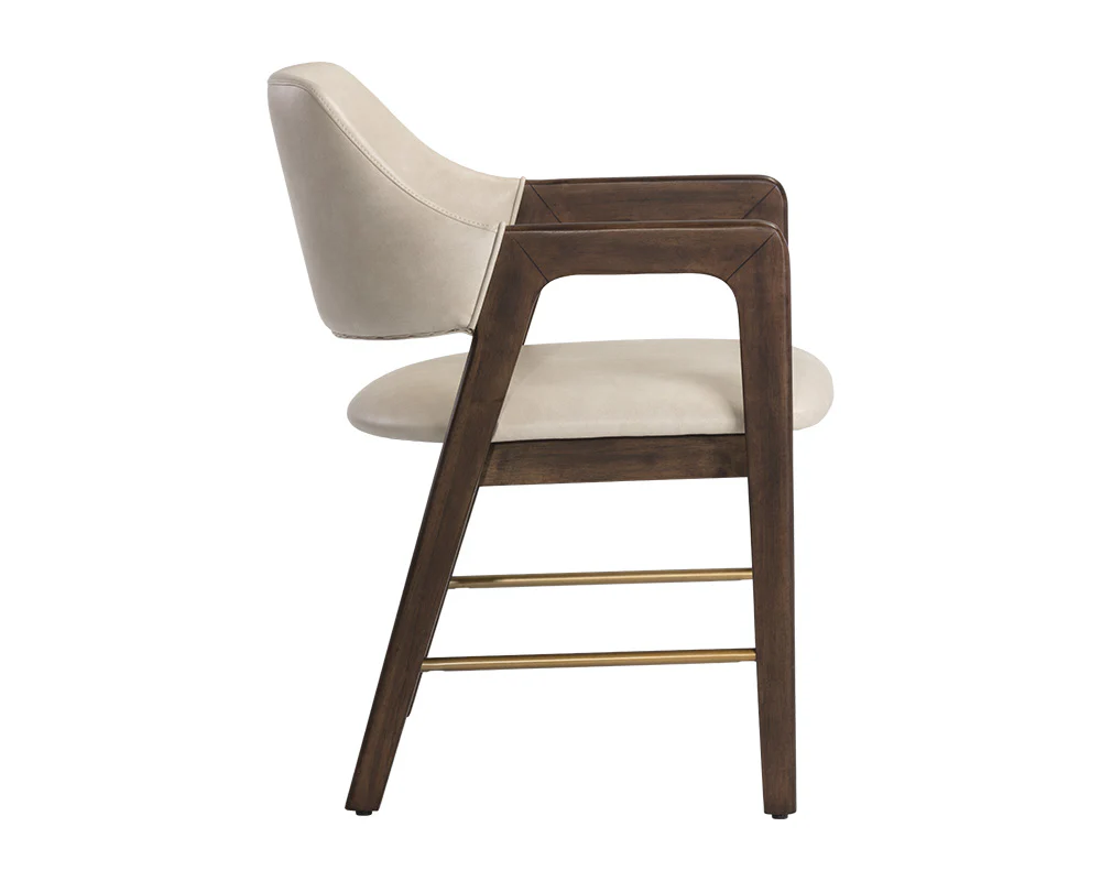 Milton Dining Armchair - Smoke Acacia - Image 7