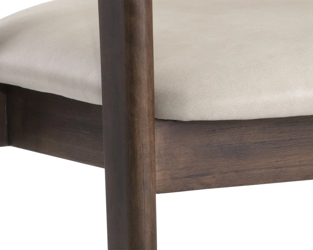 Milton Dining Armchair - Smoke Acacia - Image 9
