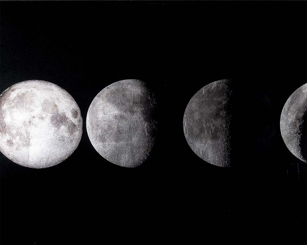 Moon Phases - 72" X 30" - Charcoal Frame - Image 3