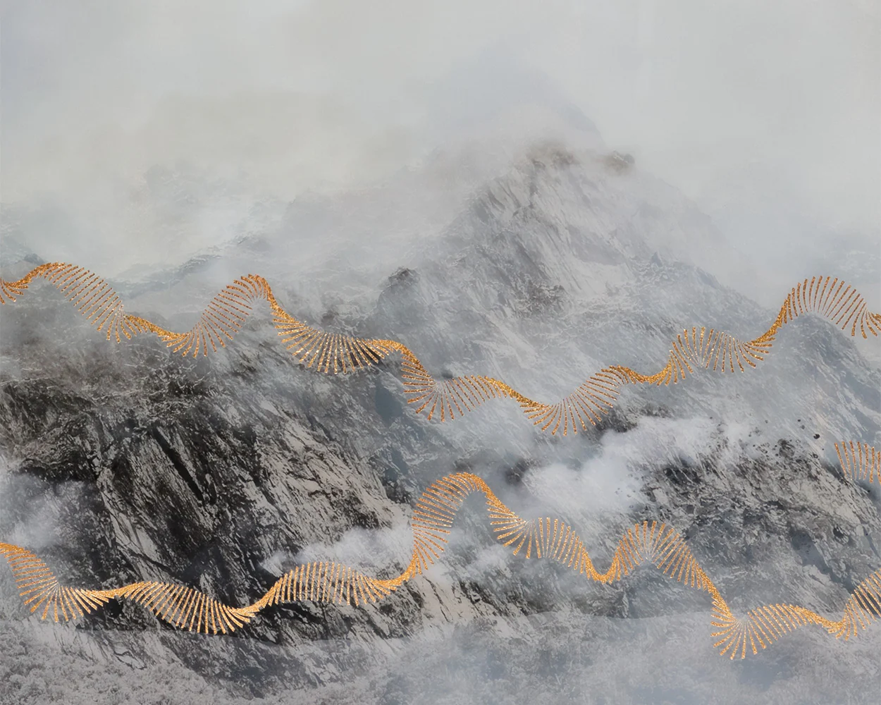 Mystic Mountain - 72" X 30" - Black Frame - Image 5