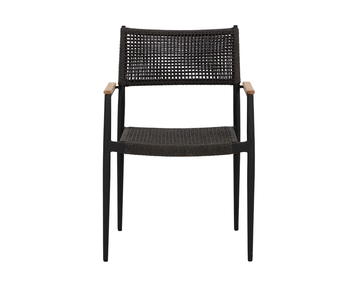 Nava Stackable Dining Armchair  - Black - Image 2