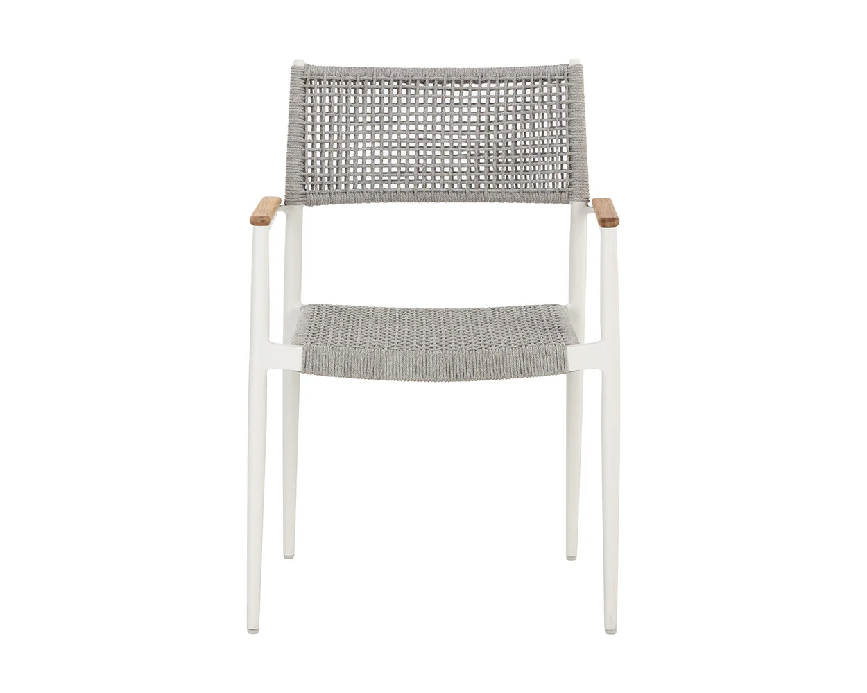 Nava Stackable Dining Armchair - White - Image 3
