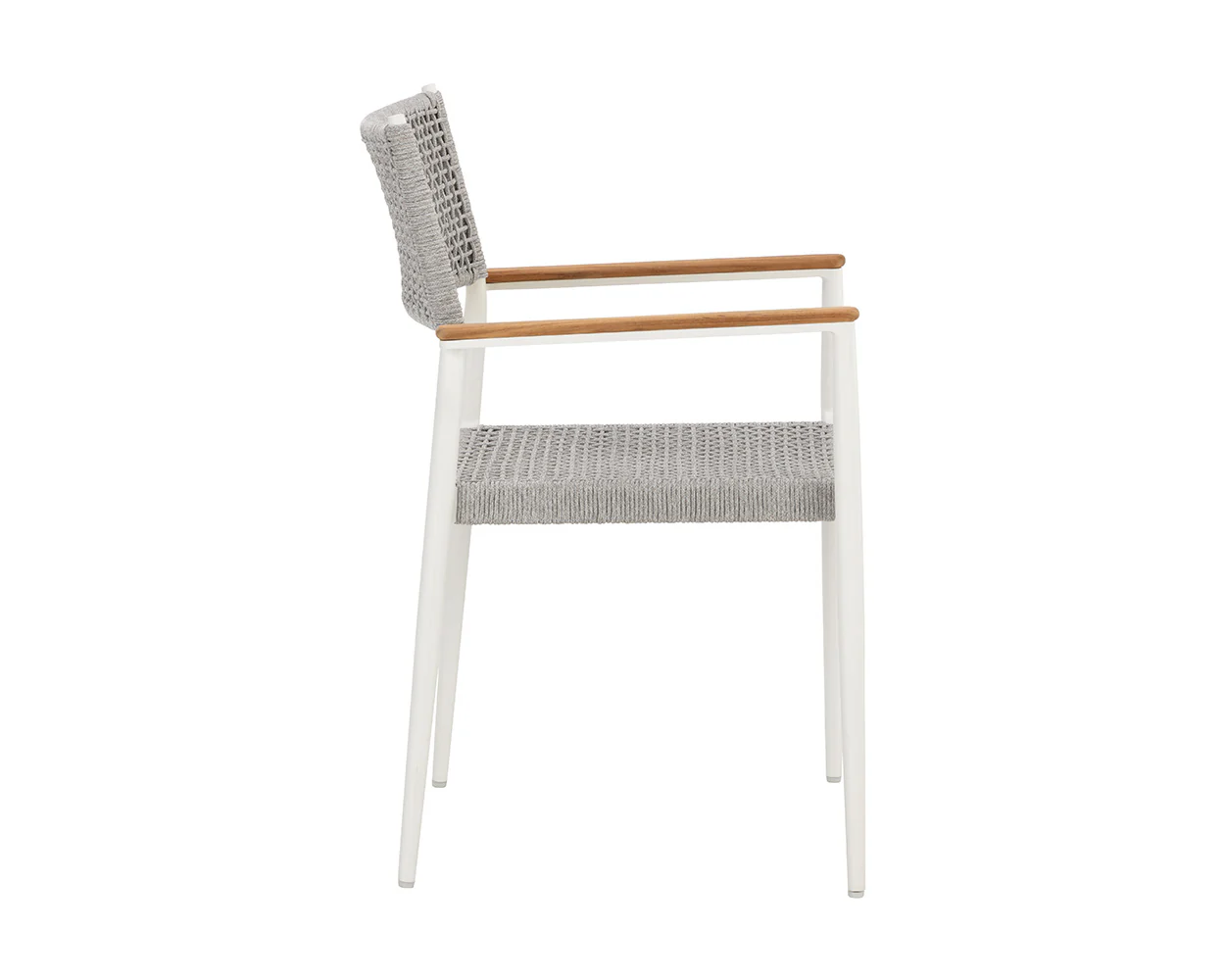 Nava Stackable Dining Armchair - White - Image 4