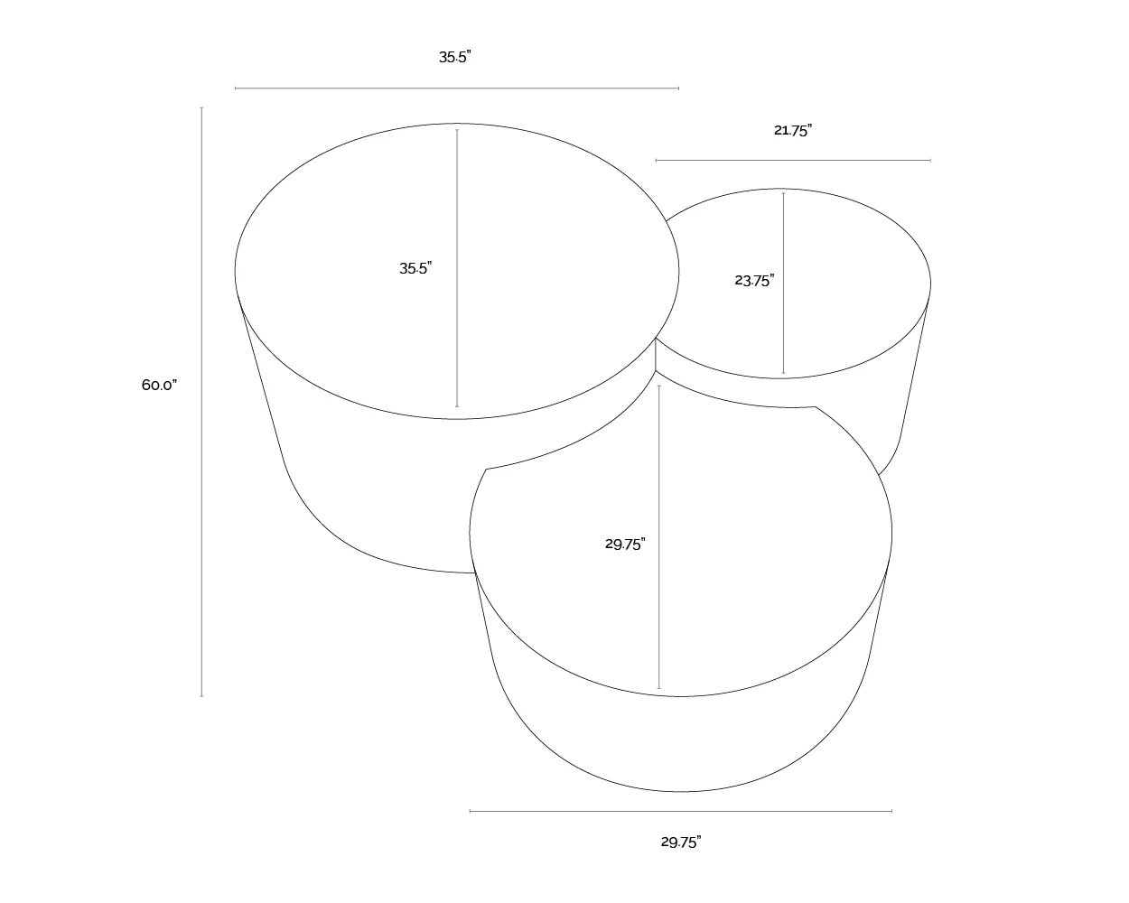 Neo Nesting Coffee Tables (Set Of 3) - Image 14