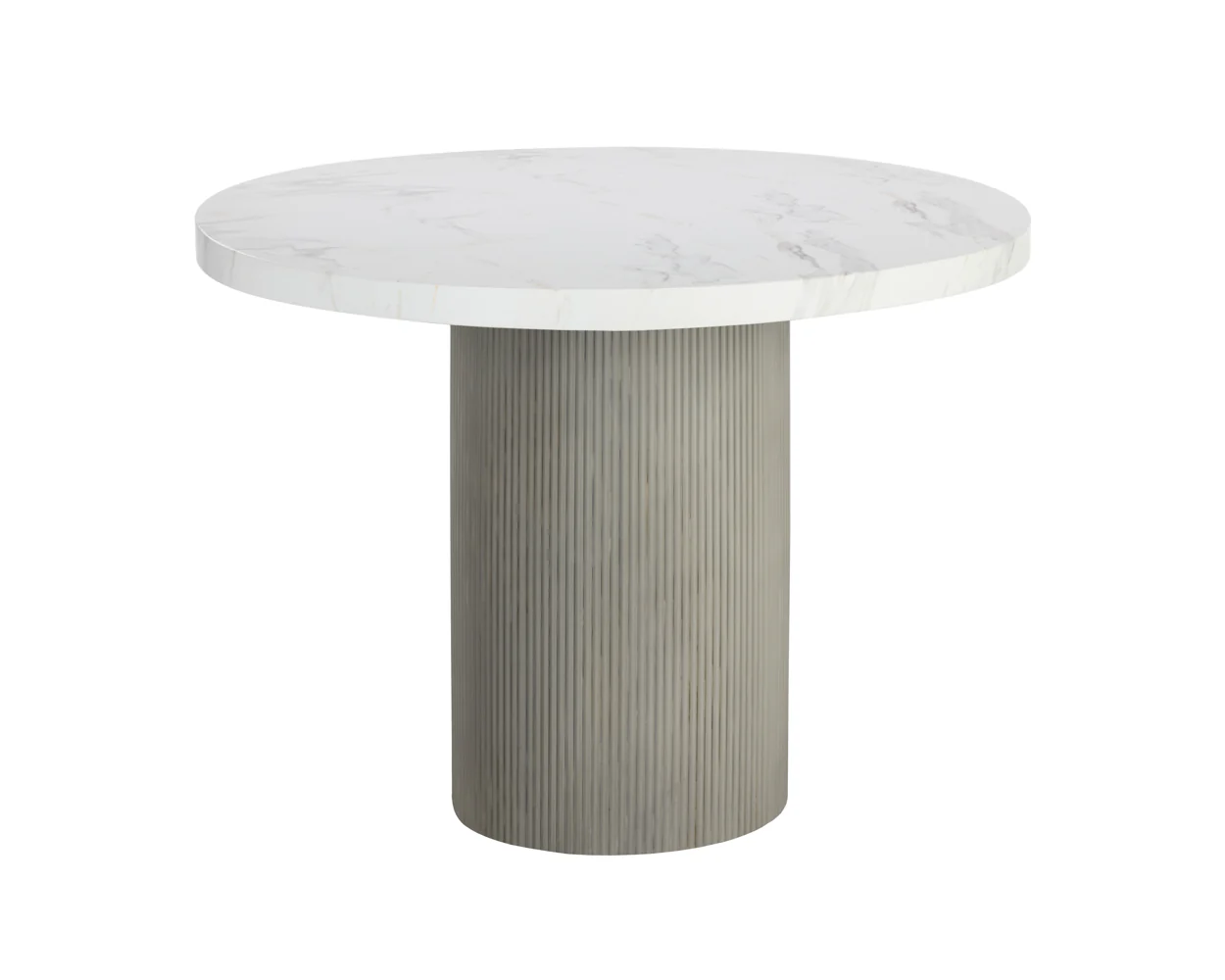 Nicolette Dining Table - Marble Look - 40" - Image 2