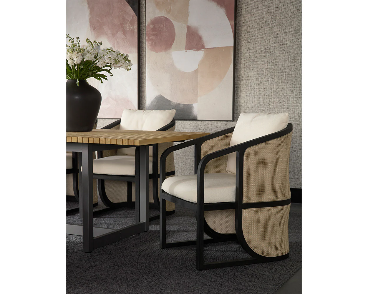 Palermo Dining Chair - Charcoal - Image 2