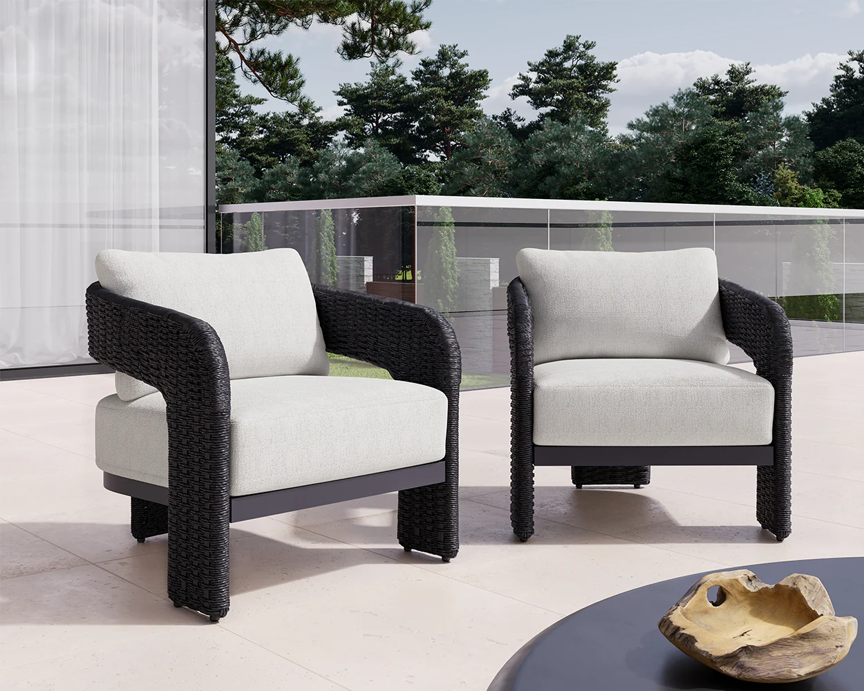 Pylos Lounge Chair - Black - Image 2