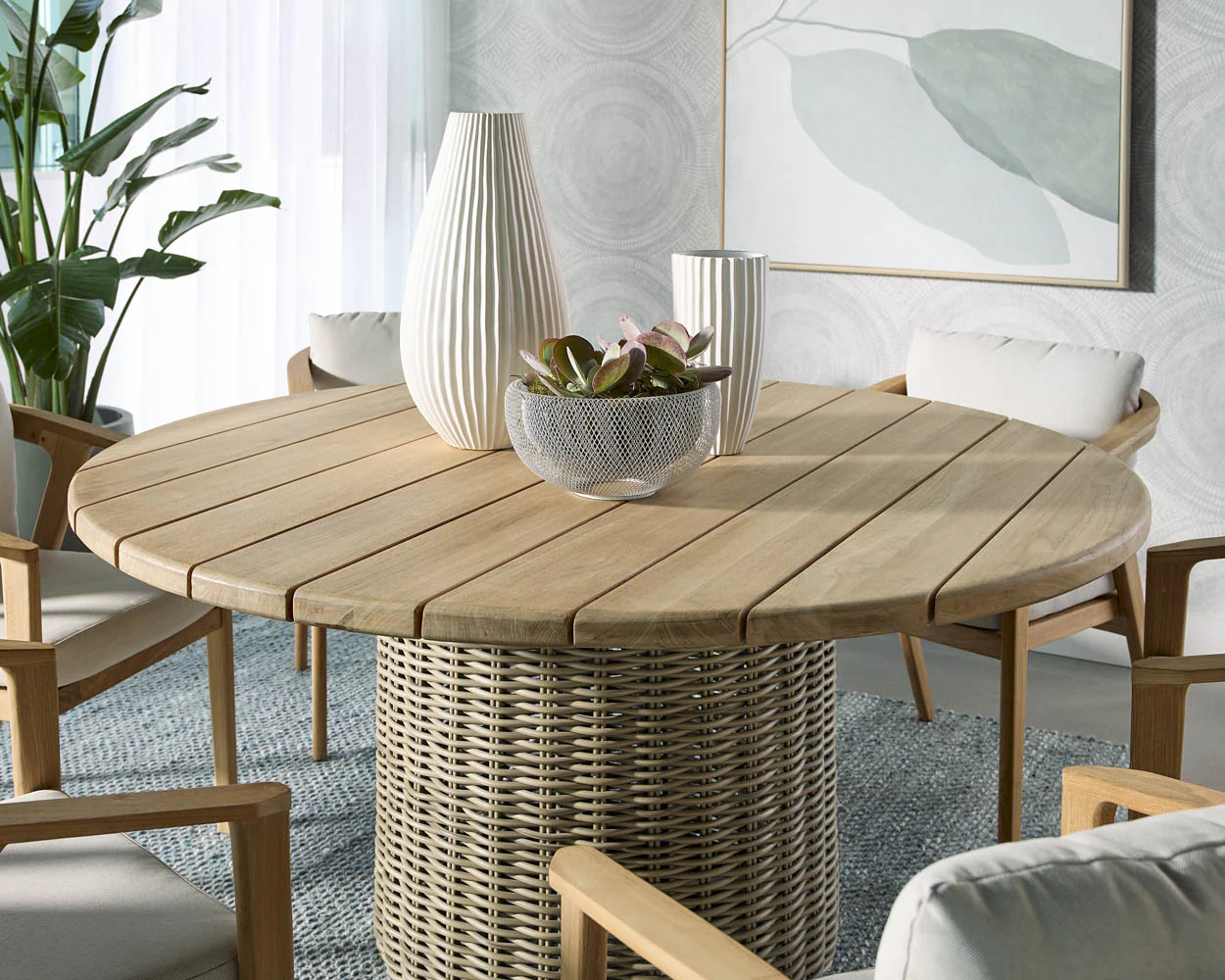Riviera Dining Table - 60" - Round - Image 2