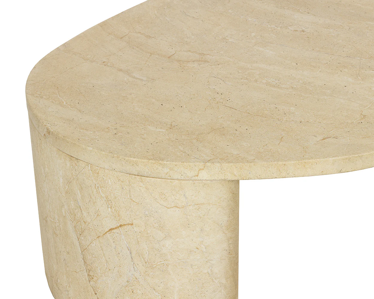 Savinah Coffee Table - Travertine Look - Image 10