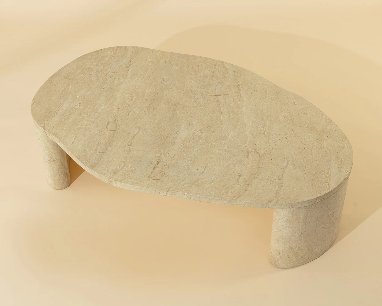 Savinah Coffee Table - Travertine Look - Image 4