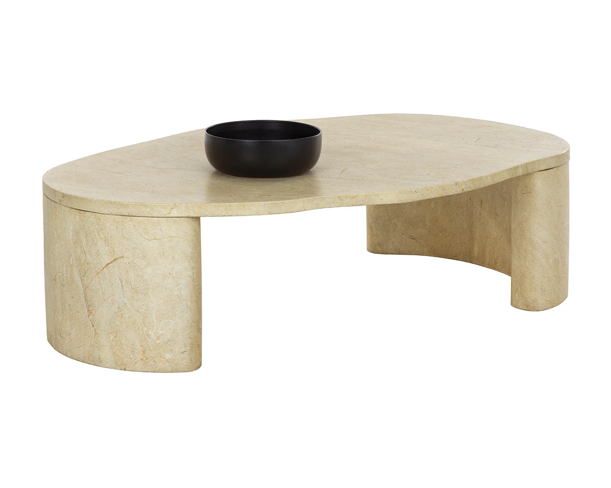 Savinah Coffee Table - Travertine Look - Image 6