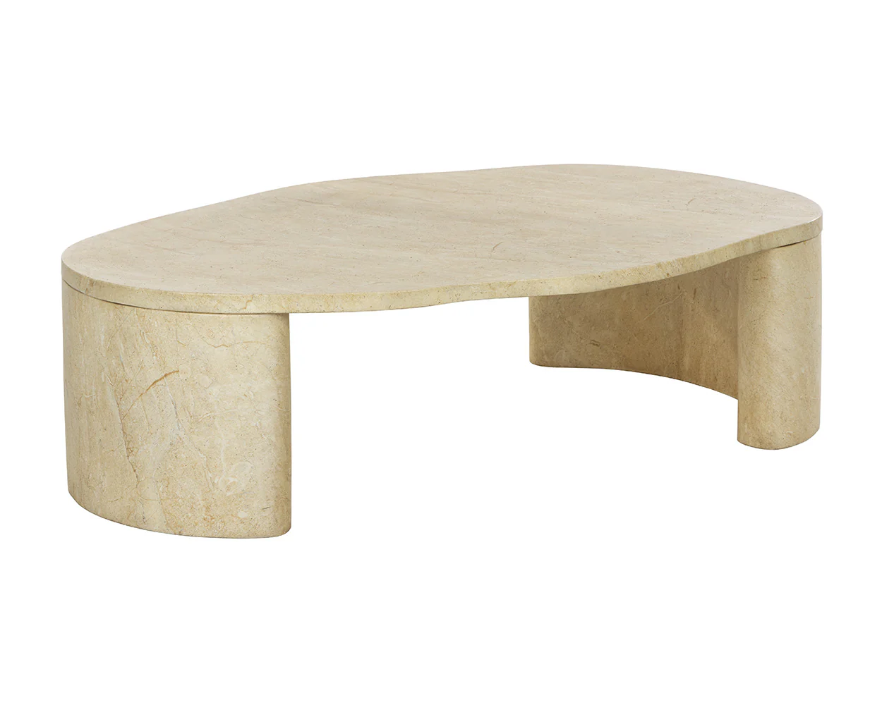 Savinah Coffee Table - Travertine Look - Image 7