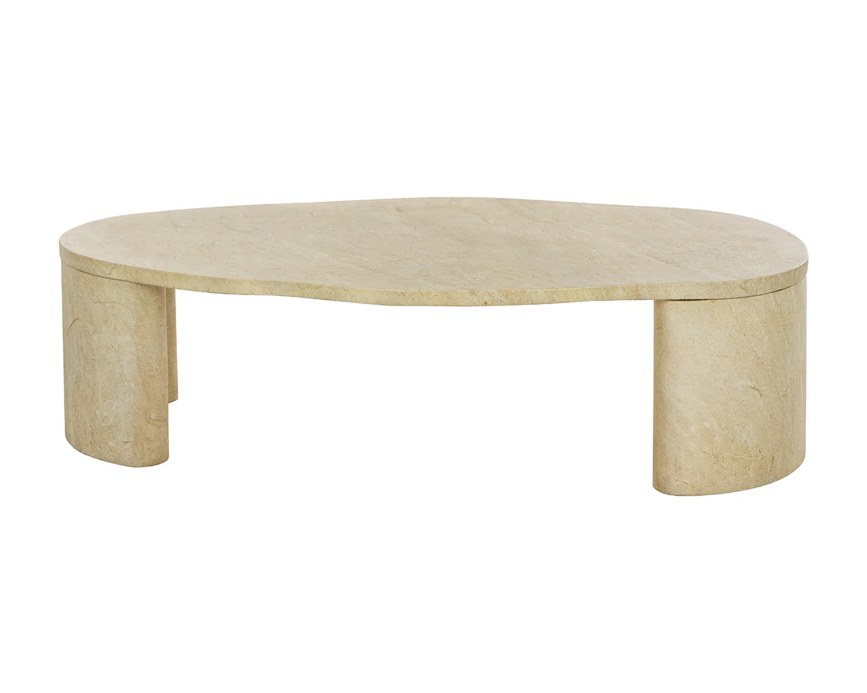 Savinah Coffee Table - Travertine Look - Image 8