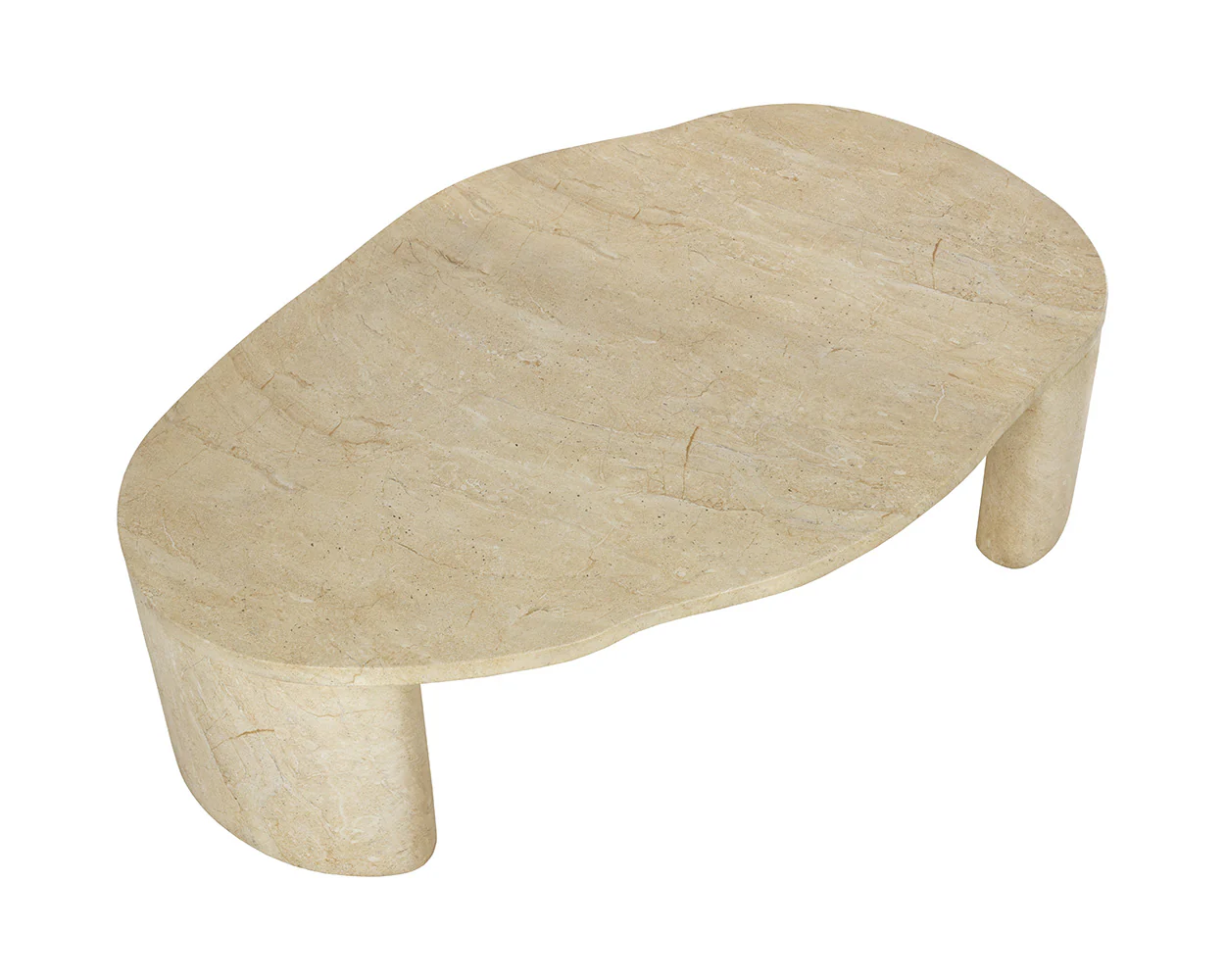 Savinah Coffee Table - Travertine Look - Image 9