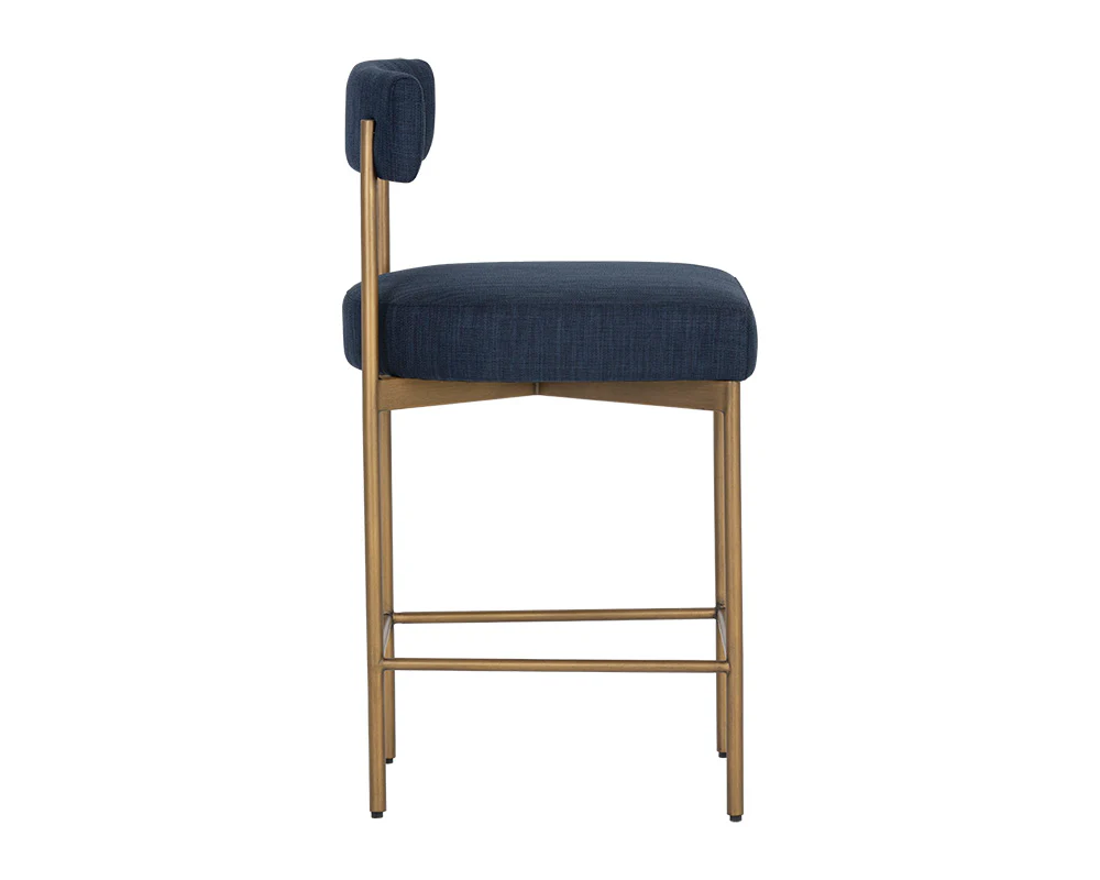 Seneca Counter Stool - Antique Brass - Image 11