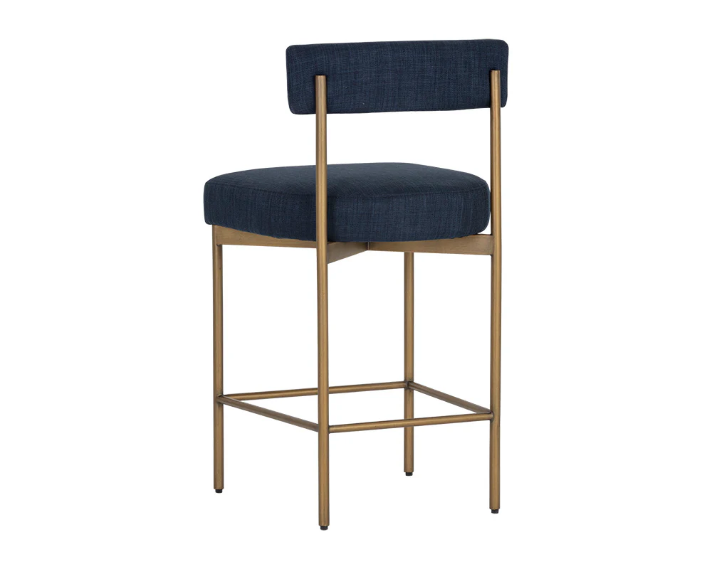 Seneca Counter Stool - Antique Brass - Image 12