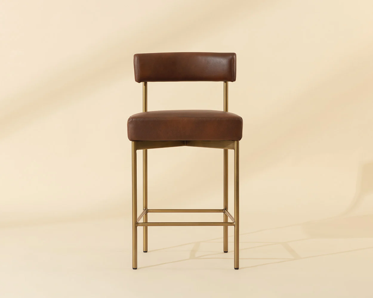 Seneca Counter Stool - Antique Brass - Image 2