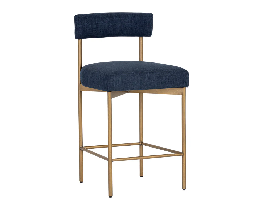 Seneca Counter Stool - Antique Brass - Image 9