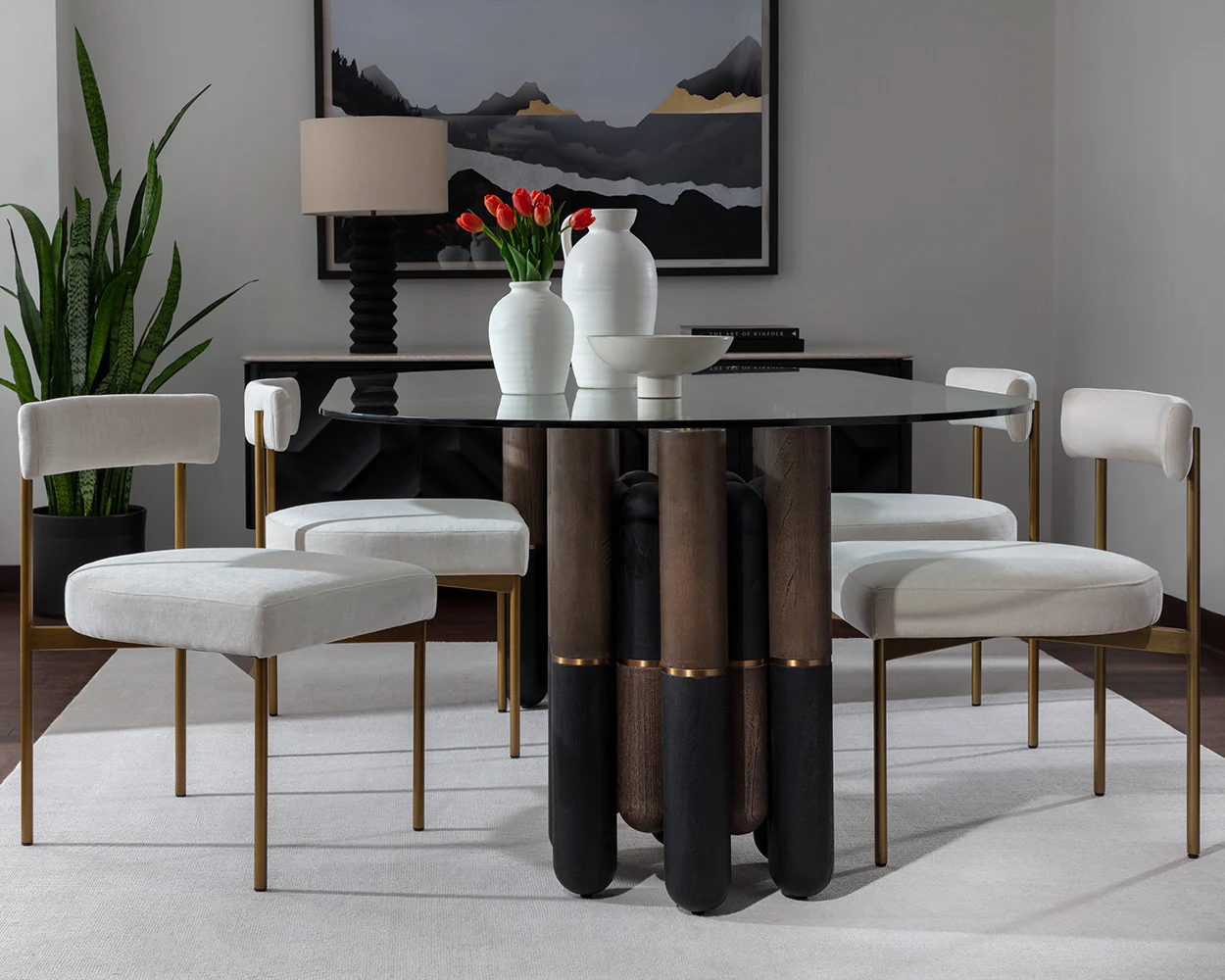 Seneca Dining Chair - Antique Brass - Image 12