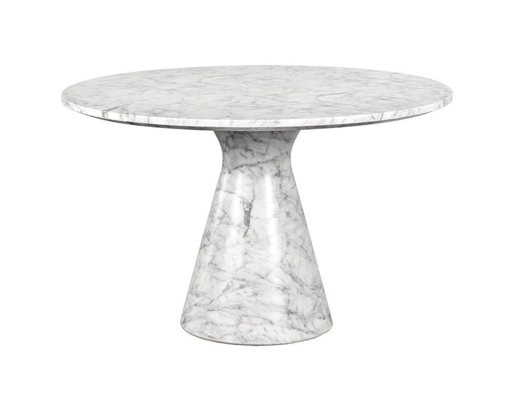 Shelburne Dining Table - Marble Look - 47" - Image 3