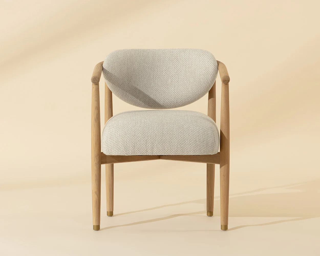 Sigrid Dining Armchair - Light Oak - Image 2