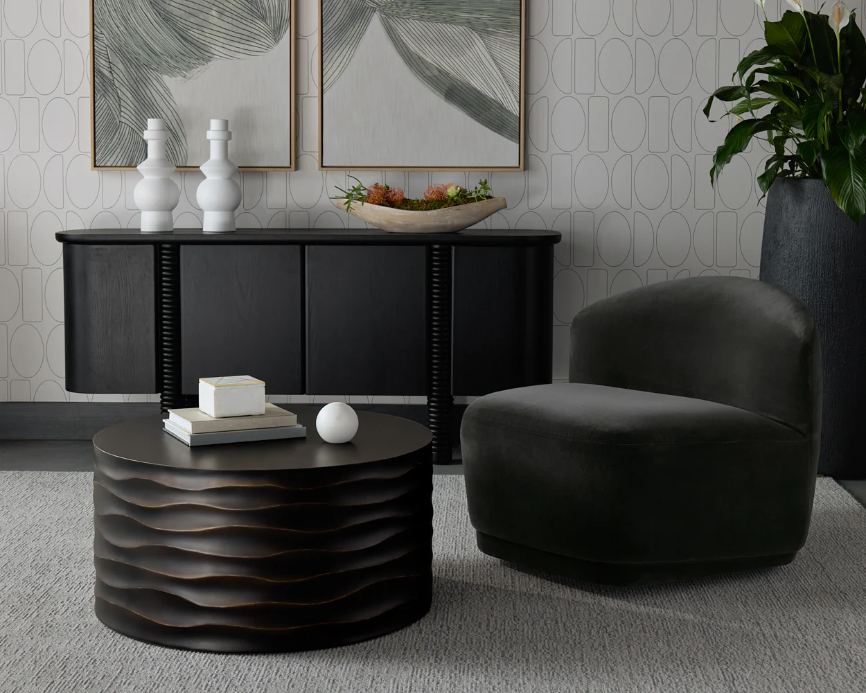 Soraya Swivel Armless Chair - Image 11