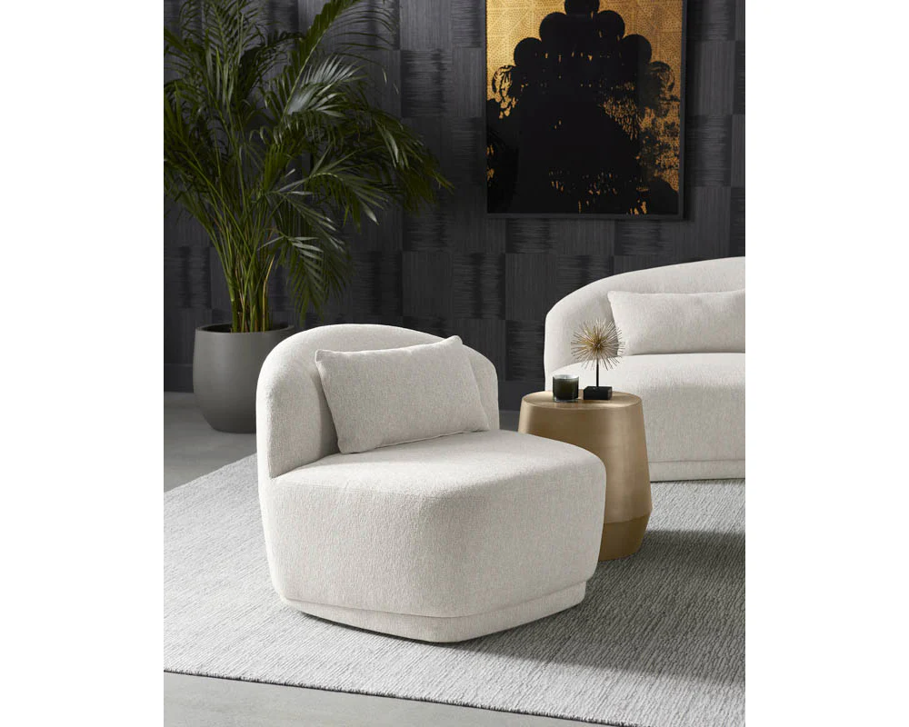 Soraya Swivel Armless Chair - Image 2