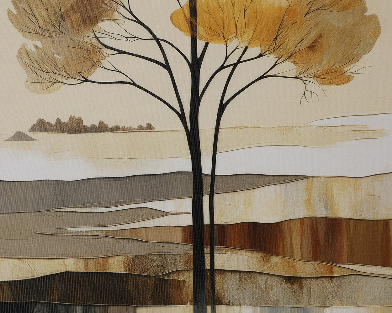 Still September - 30' X 30' - Brown Floater Frame - Image 5