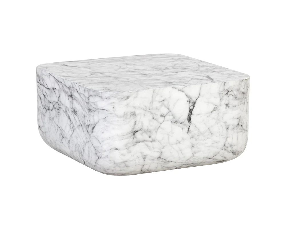 Strut Coffee Table - Marble Look - Image 4