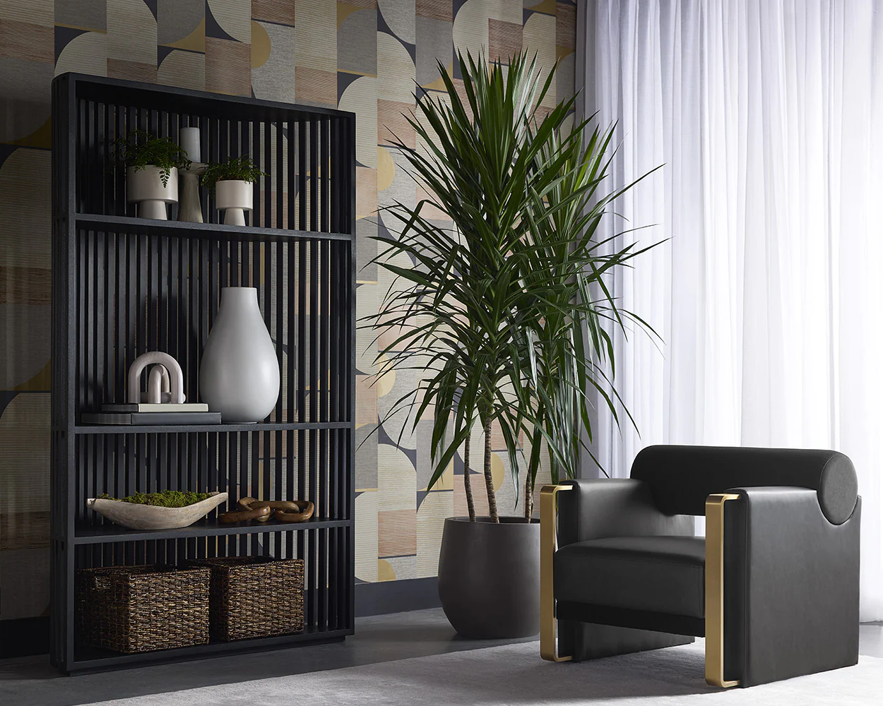 Tessa Bookcase - Black - Image 2