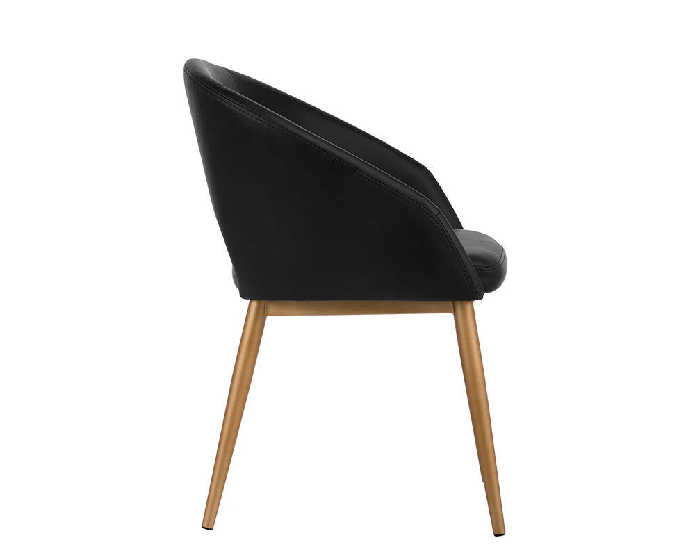 Thatcher Dining Armchair - Champagne Gold - Image 6