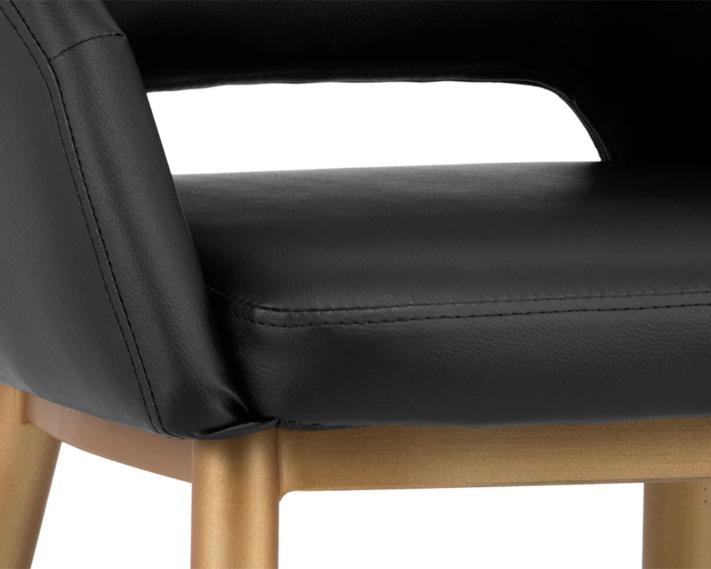 Thatcher Dining Armchair - Champagne Gold - Image 8