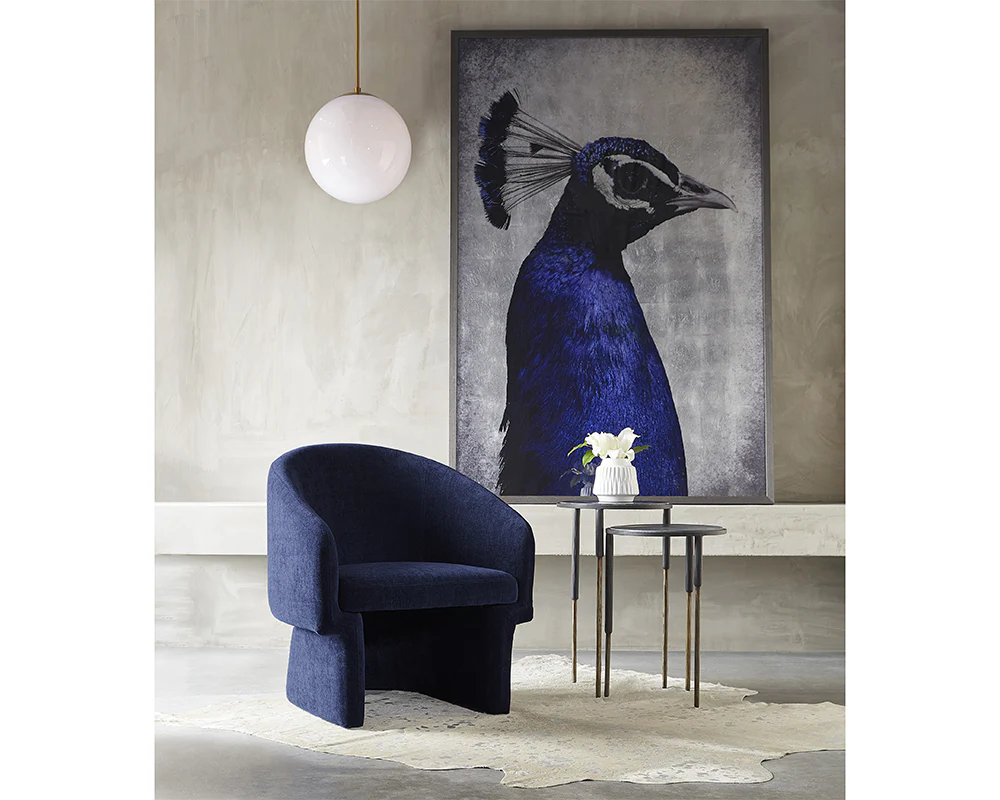 The Peacock - 48" X 72" - Charcoal Frame - Image 2