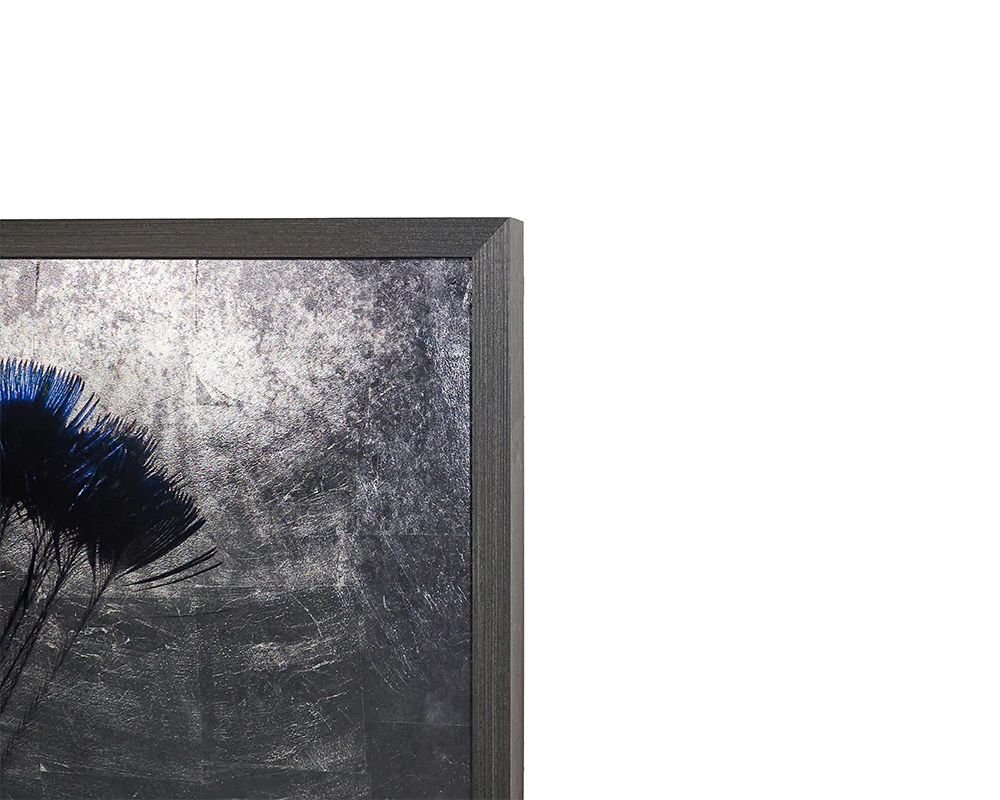 The Peacock - 48" X 72" - Charcoal Frame - Image 3