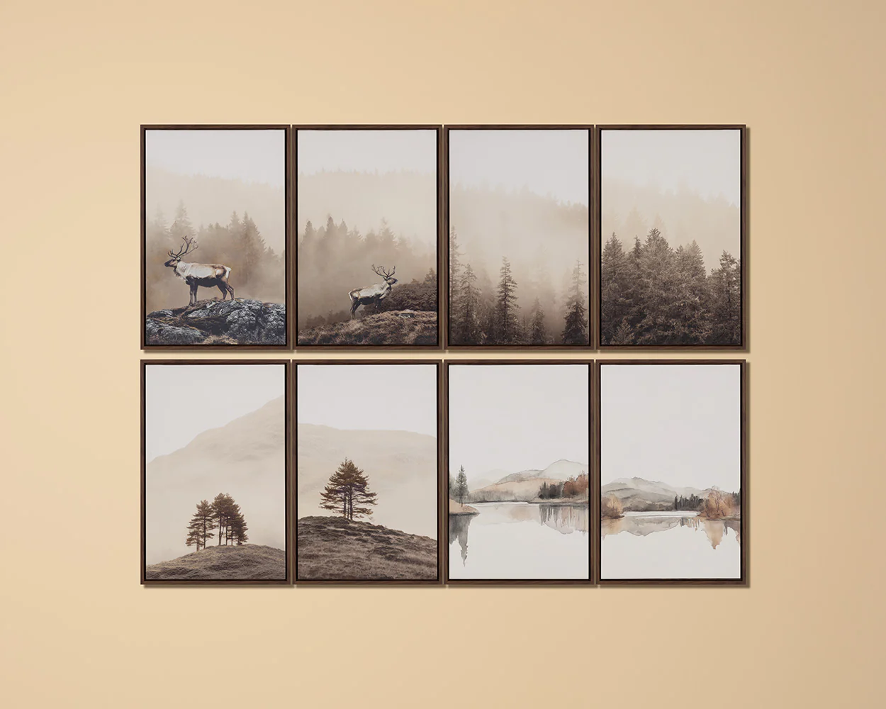 Together Alone II - 20' X 30' - Brown Floater Frame - Image 3