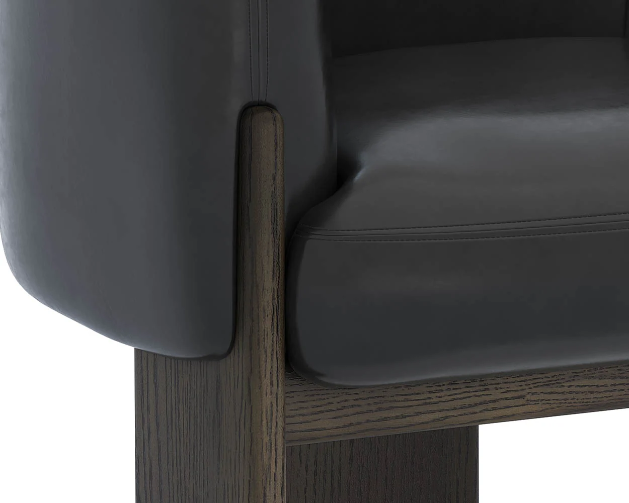Trine Lounge Chair - Dark Brown - Image 11